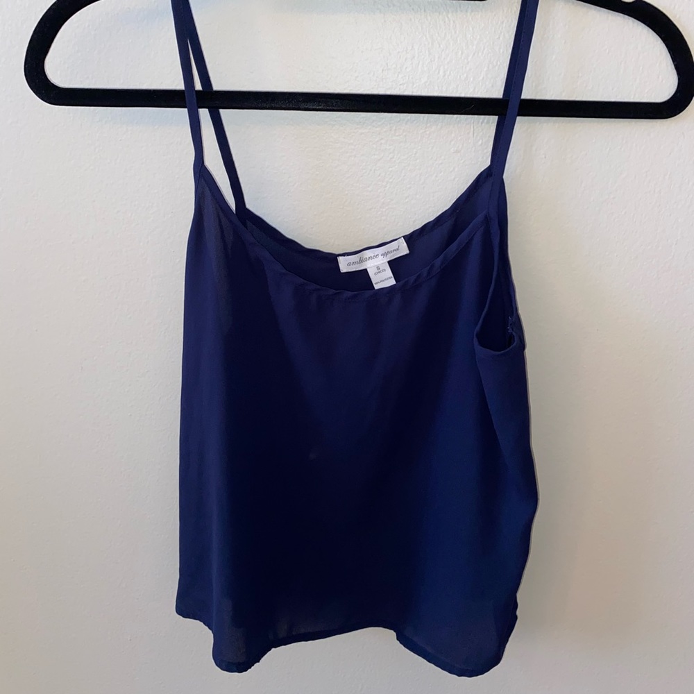 Navy tank top